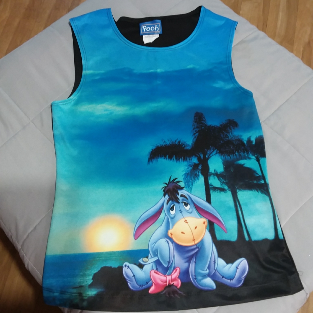 Super Cute Eeyore Tank Top